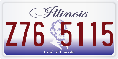 IL license plate Z765115