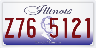 IL license plate Z765121