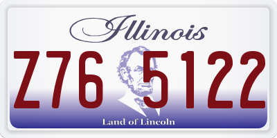 IL license plate Z765122