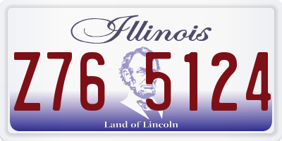 IL license plate Z765124