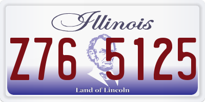 IL license plate Z765125