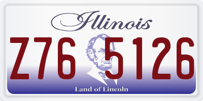 IL license plate Z765126