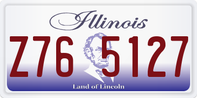 IL license plate Z765127