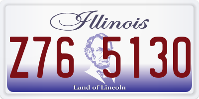 IL license plate Z765130