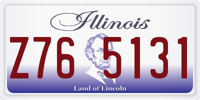IL license plate Z765131