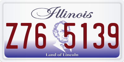 IL license plate Z765139