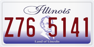 IL license plate Z765141