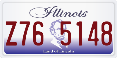 IL license plate Z765148
