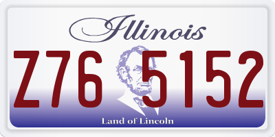 IL license plate Z765152