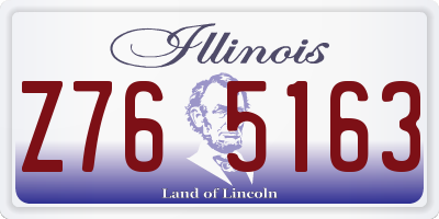IL license plate Z765163