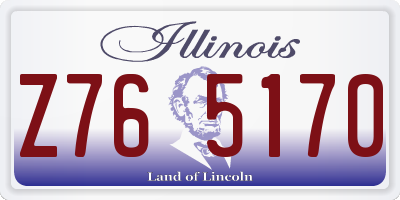 IL license plate Z765170