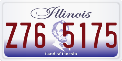 IL license plate Z765175