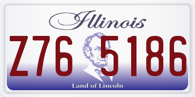 IL license plate Z765186