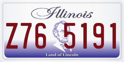 IL license plate Z765191
