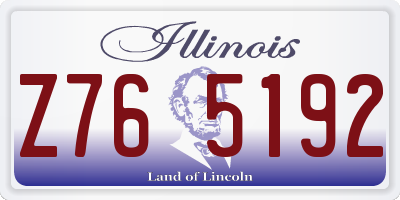 IL license plate Z765192