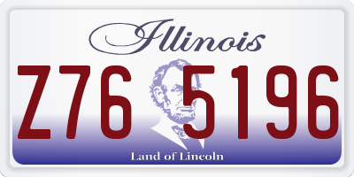 IL license plate Z765196