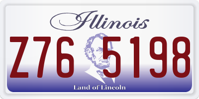 IL license plate Z765198