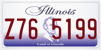 IL license plate Z765199