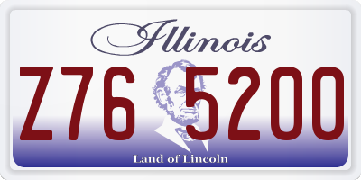 IL license plate Z765200
