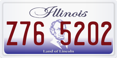 IL license plate Z765202