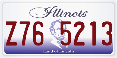 IL license plate Z765213