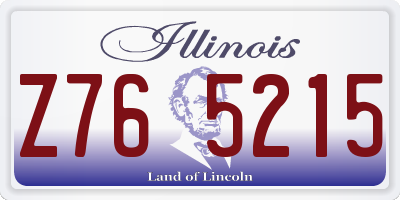IL license plate Z765215