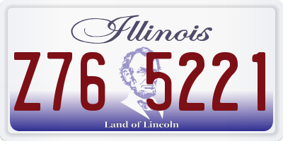 IL license plate Z765221