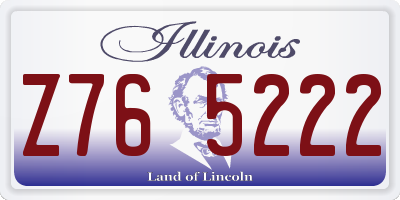 IL license plate Z765222