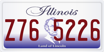 IL license plate Z765226