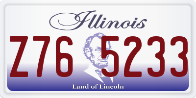 IL license plate Z765233