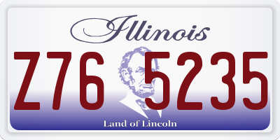 IL license plate Z765235