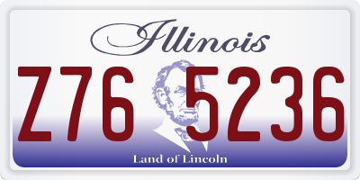 IL license plate Z765236