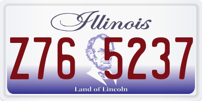 IL license plate Z765237