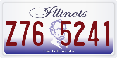 IL license plate Z765241