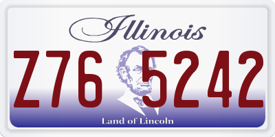 IL license plate Z765242