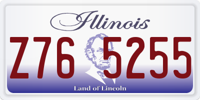 IL license plate Z765255