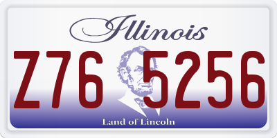 IL license plate Z765256
