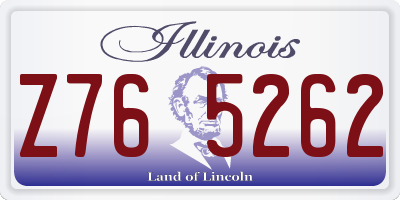 IL license plate Z765262