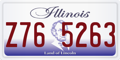 IL license plate Z765263