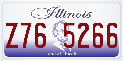 IL license plate Z765266