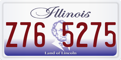 IL license plate Z765275