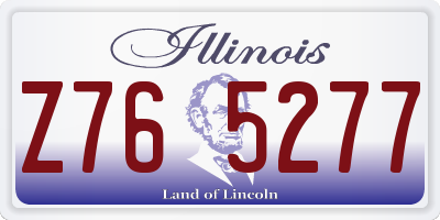 IL license plate Z765277