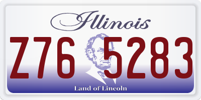 IL license plate Z765283