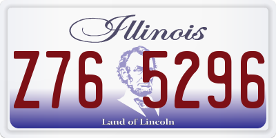 IL license plate Z765296