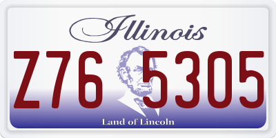 IL license plate Z765305