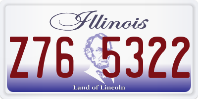 IL license plate Z765322