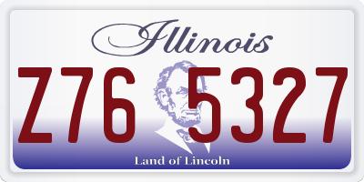 IL license plate Z765327