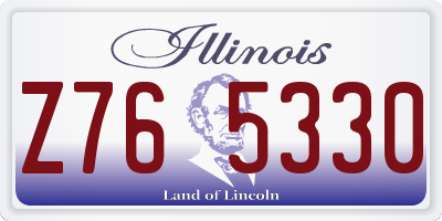 IL license plate Z765330