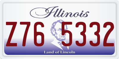 IL license plate Z765332