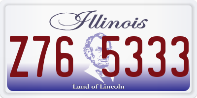 IL license plate Z765333
